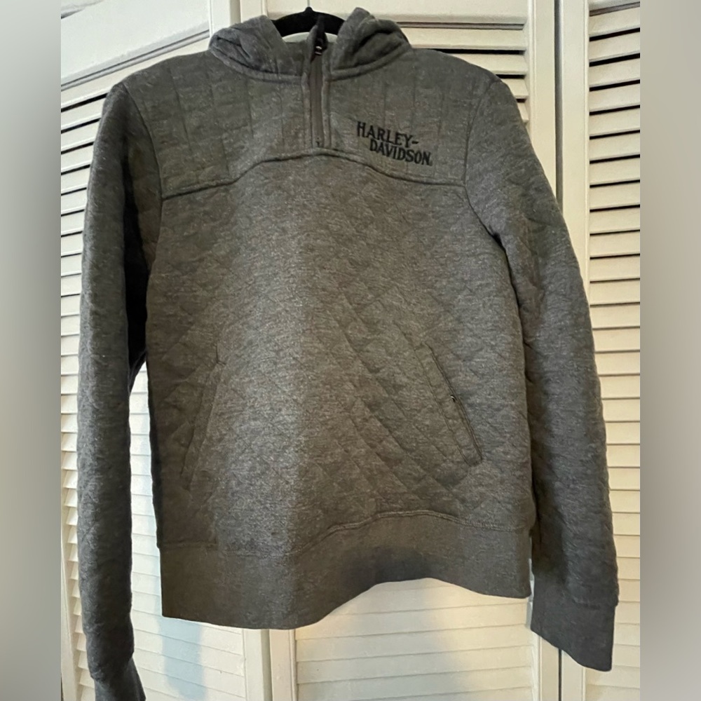Harley Davidson quilted pull over